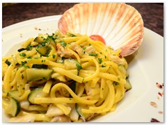 tagliolini alle capesante e zucchine